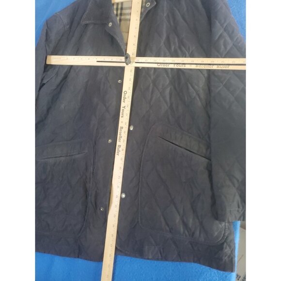 Burberry London Corduroy Collar Vintage Quilted Jacket Women's Size Medium - Picture 9 of 16